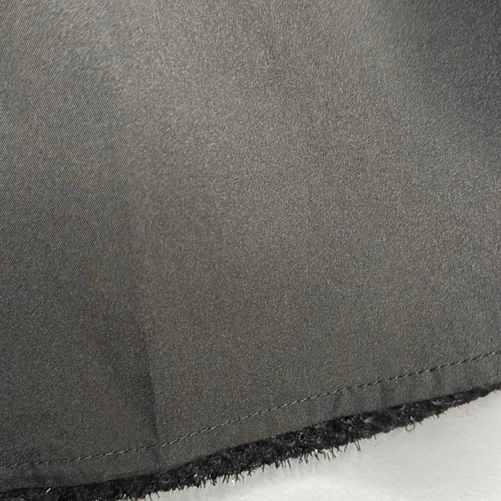 CeCe‎ Skirt Black Sparkle Check Mini in Size 10  NWT